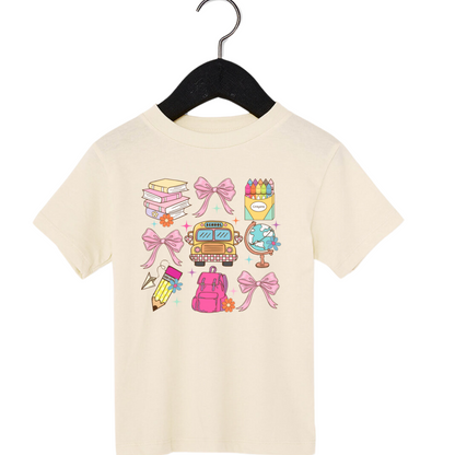 Toddler Buses and Bows Tee