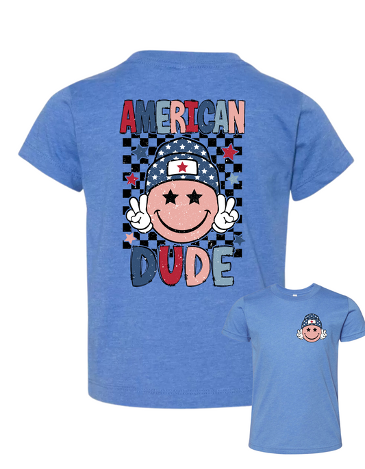 Toddler American Dude with Pocket Tee