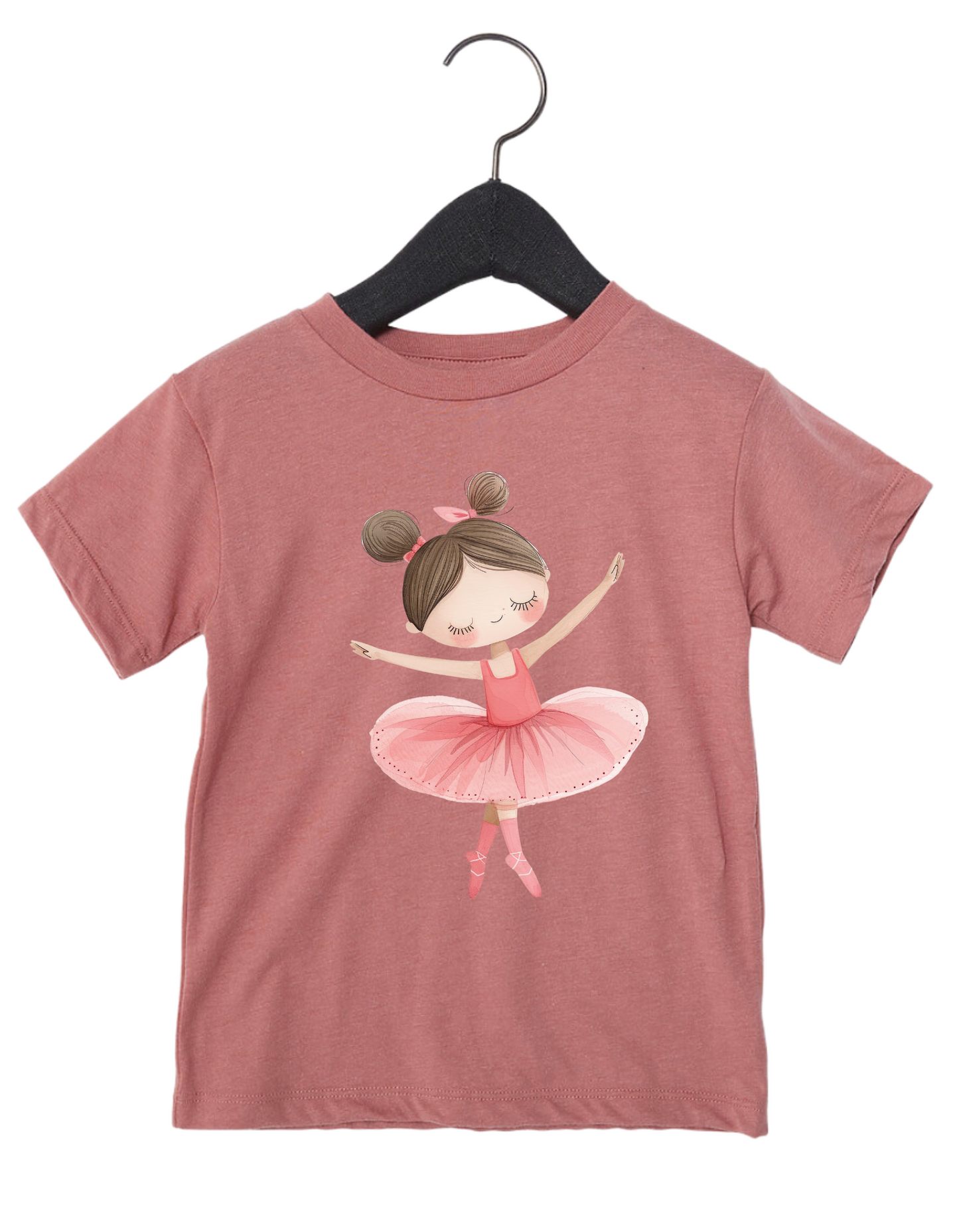 Toddler Brunette Dancing Ballerina Tee