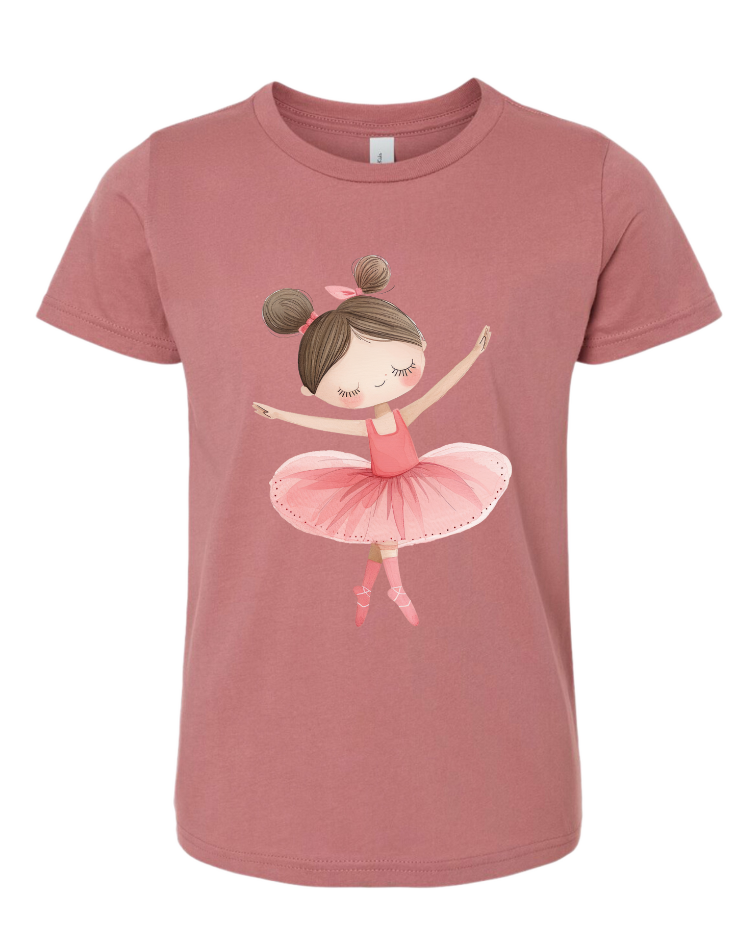 Youth Brunette Dancing Ballerina Tee