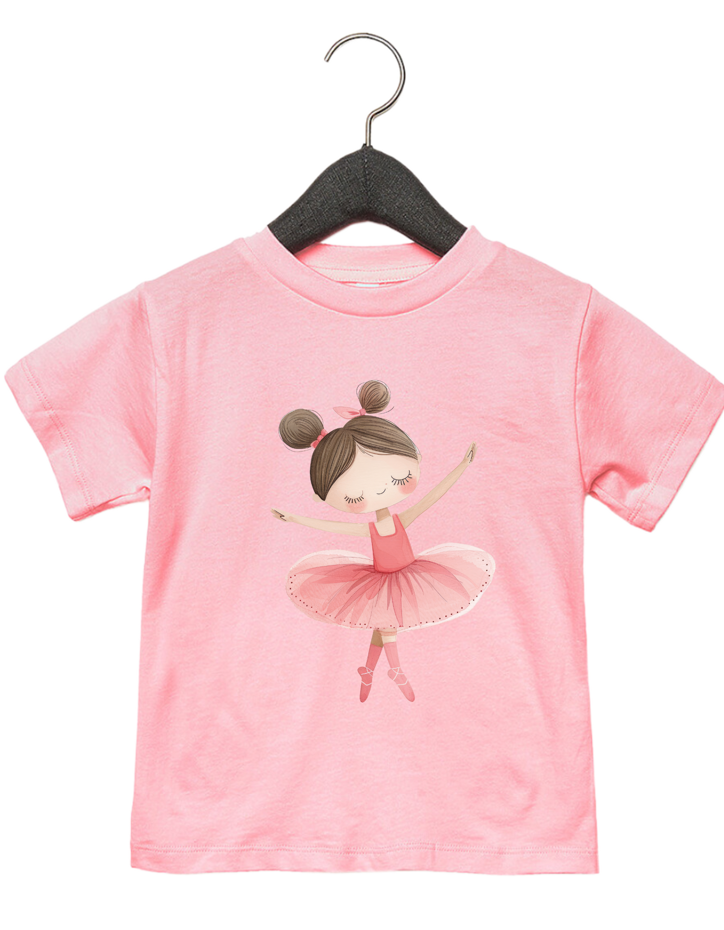 Toddler Brunette Dancing Ballerina Tee