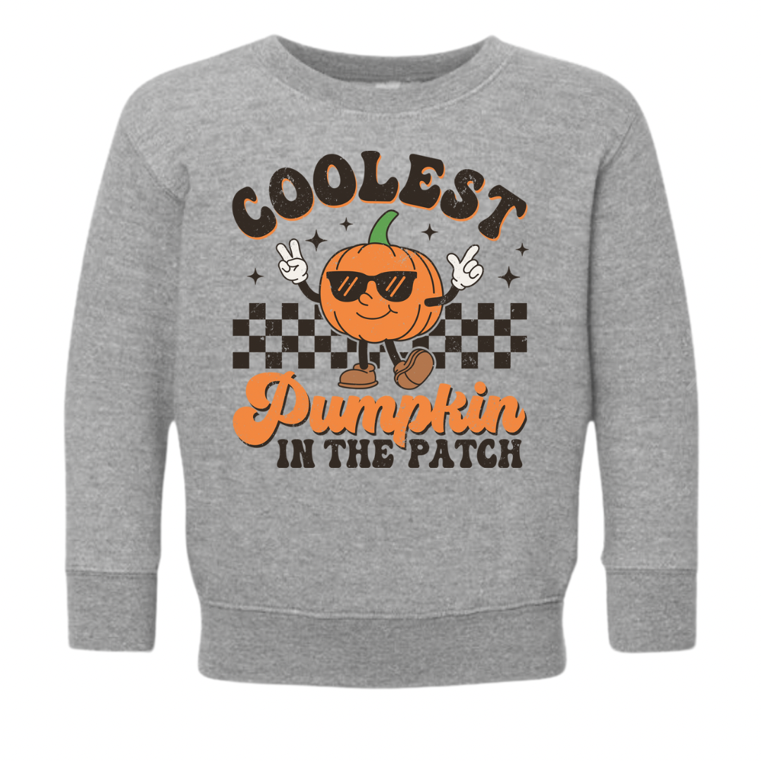 Toddler Coolest Pumpkin  Crewneck