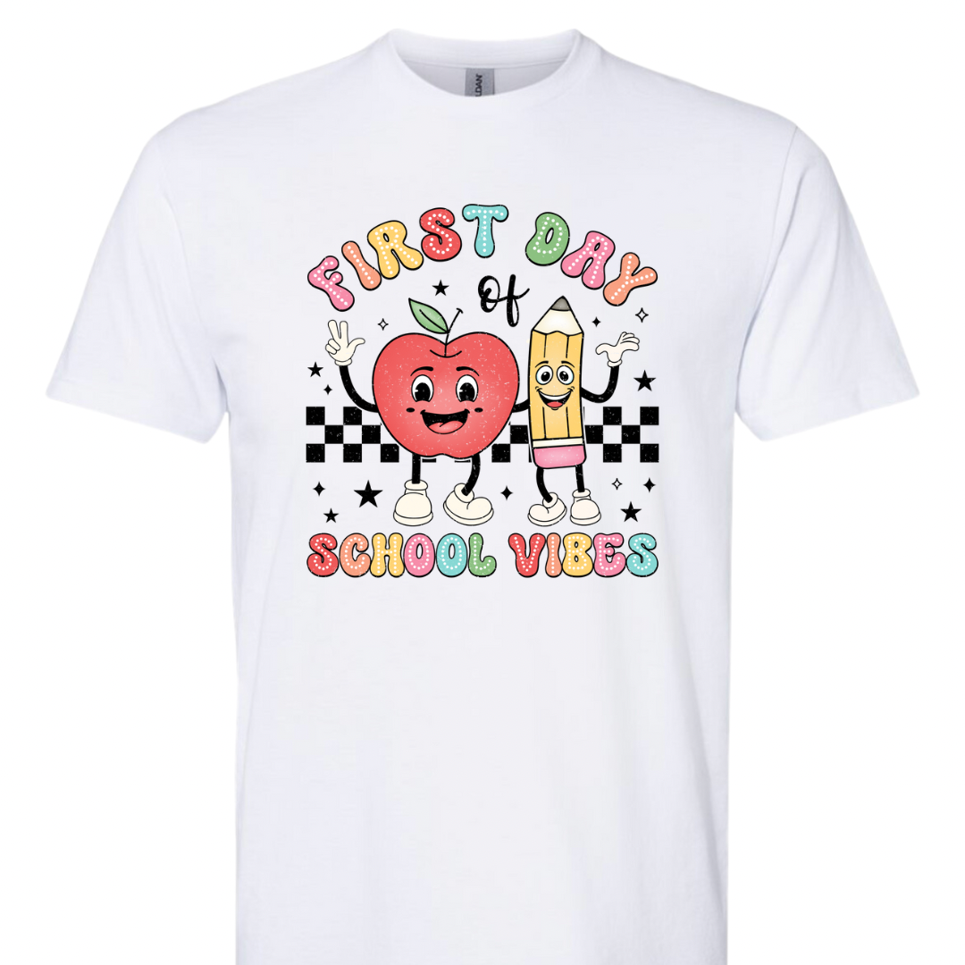 Youth First Day of School Vibes Tee
