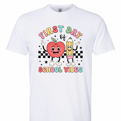 Youth First Day of School Vibes Tee