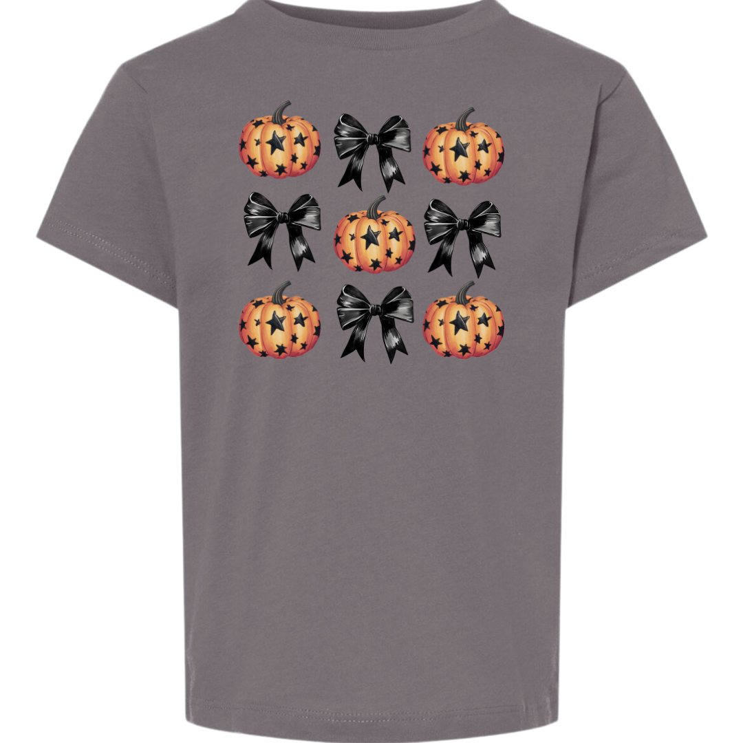 Toddler Pumpkins and Bows Tee