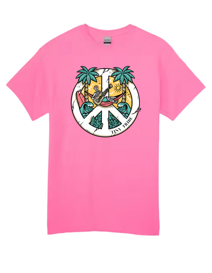 Youth Skeleton Peace Sign Tee