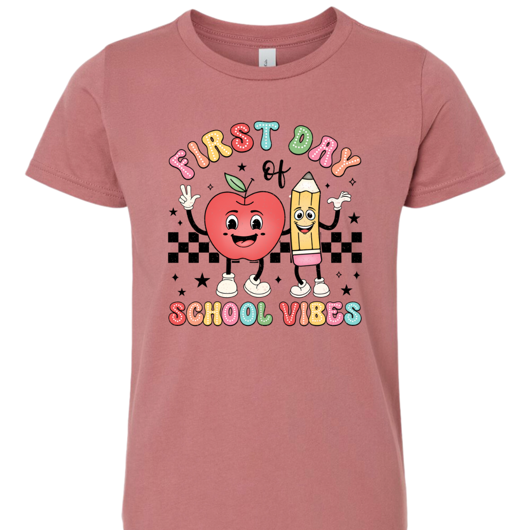 Youth First Day of School Vibes Tee