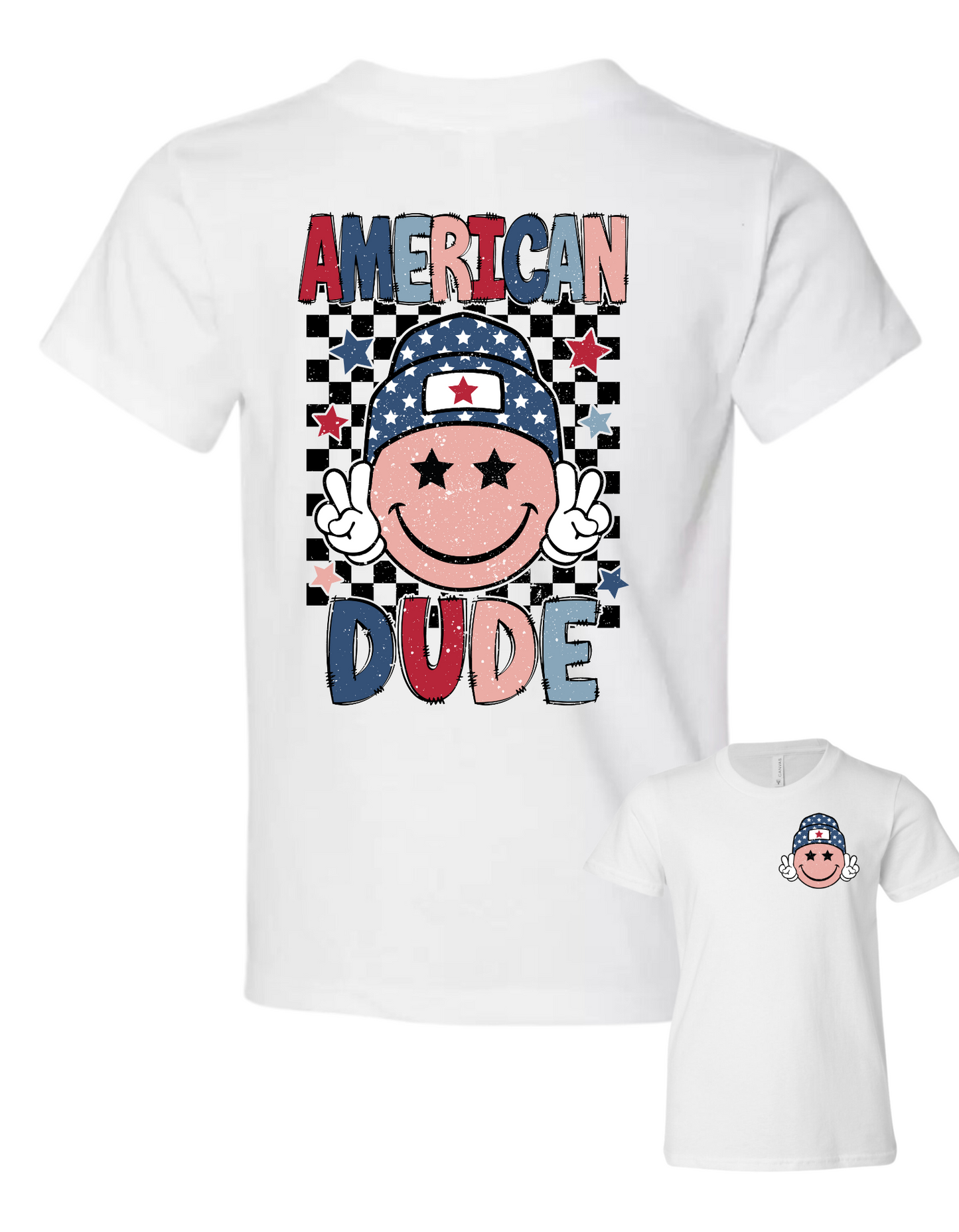 Toddler American Dude with Pocket Tee