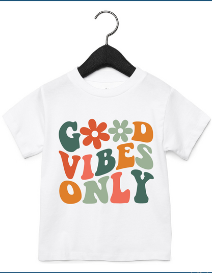 Toddler Good Vibes Only Tee