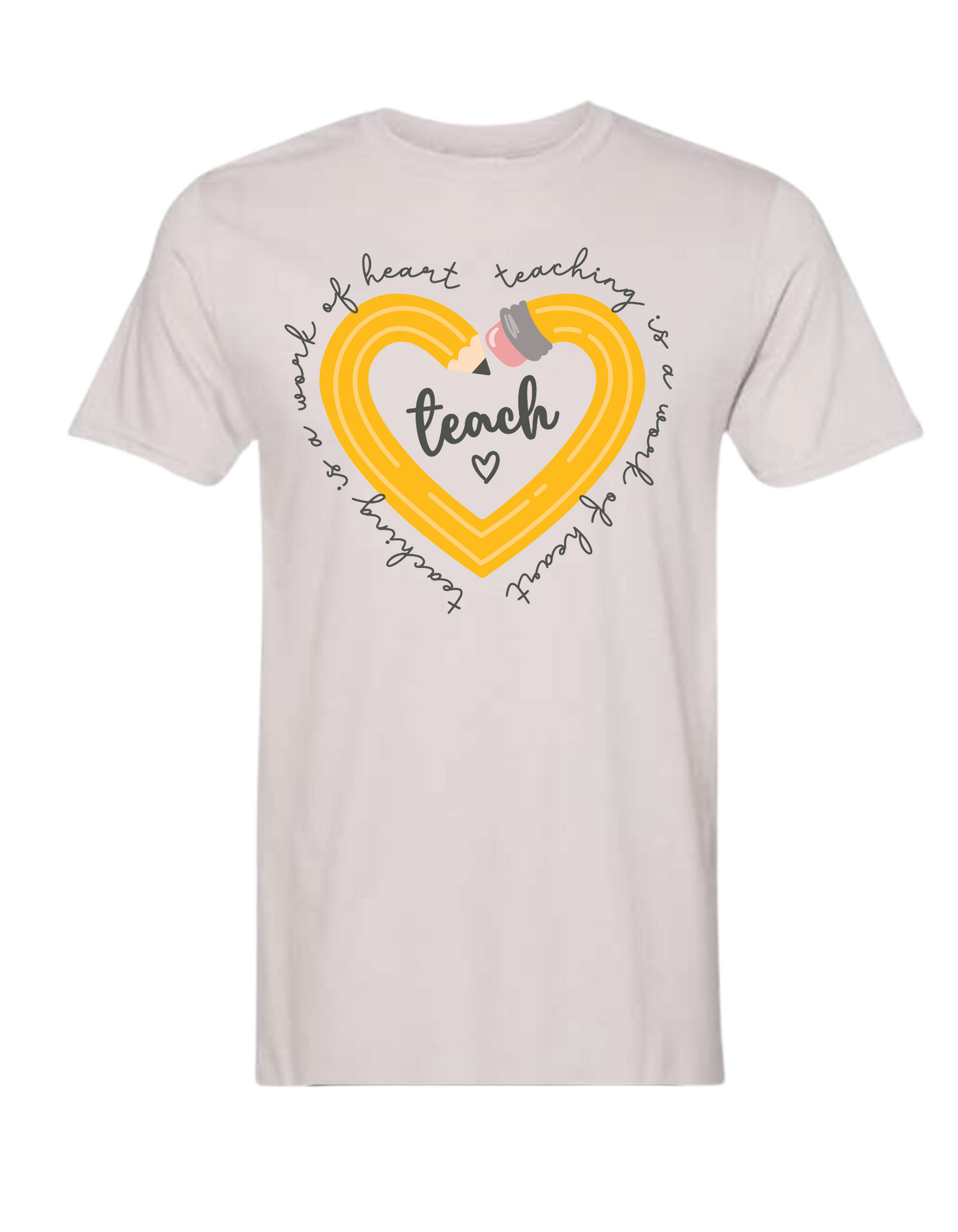 Women's Teaching Is A Work Of Heart Tee