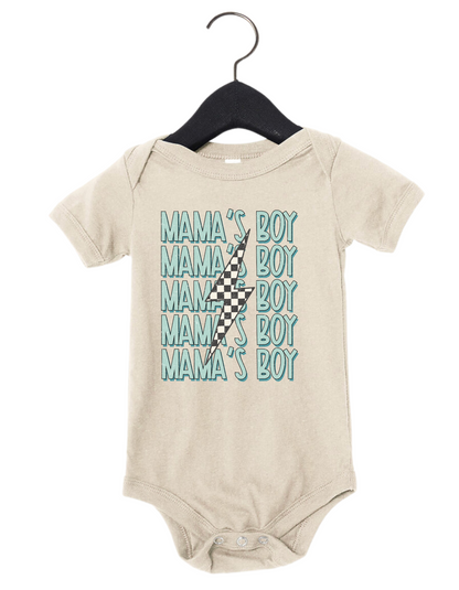 Mama's Boy Bolt Onesie or Tee