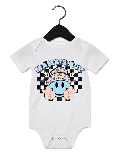 Mamas Boy Smile Onesie or Tee