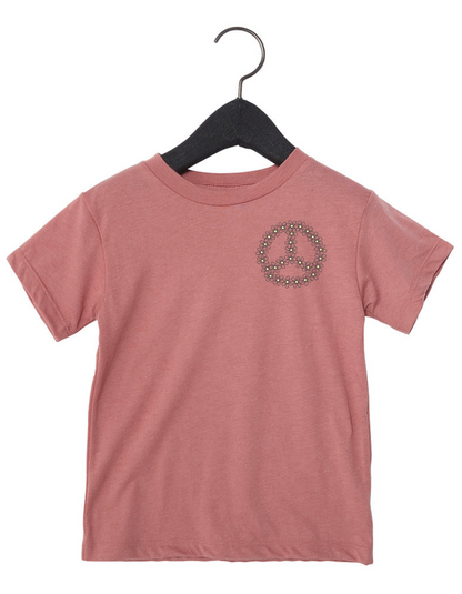 Toddler Daisy Peace Sign Pocket Tee