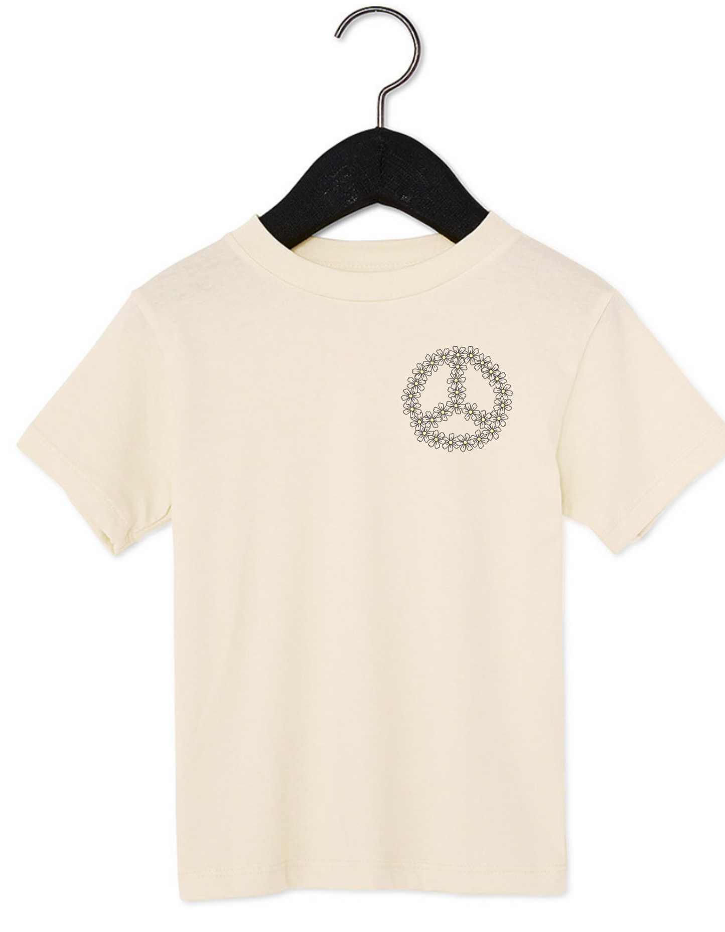 Toddler Daisy Peace Sign Pocket Tee