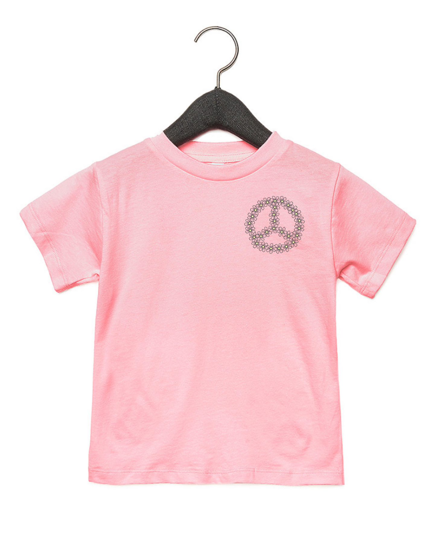 Toddler Daisy Peace Sign Pocket Tee