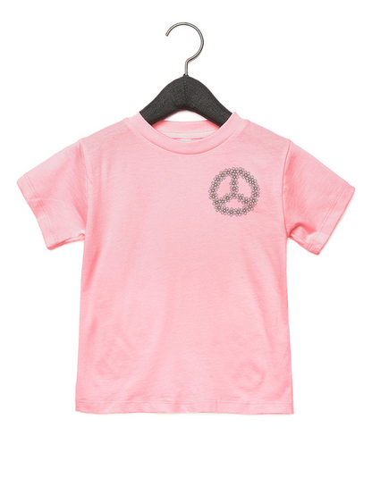 Toddler Daisy Peace Sign Pocket Tee