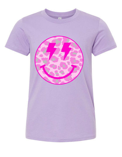 Youth Pink Smiley Tee