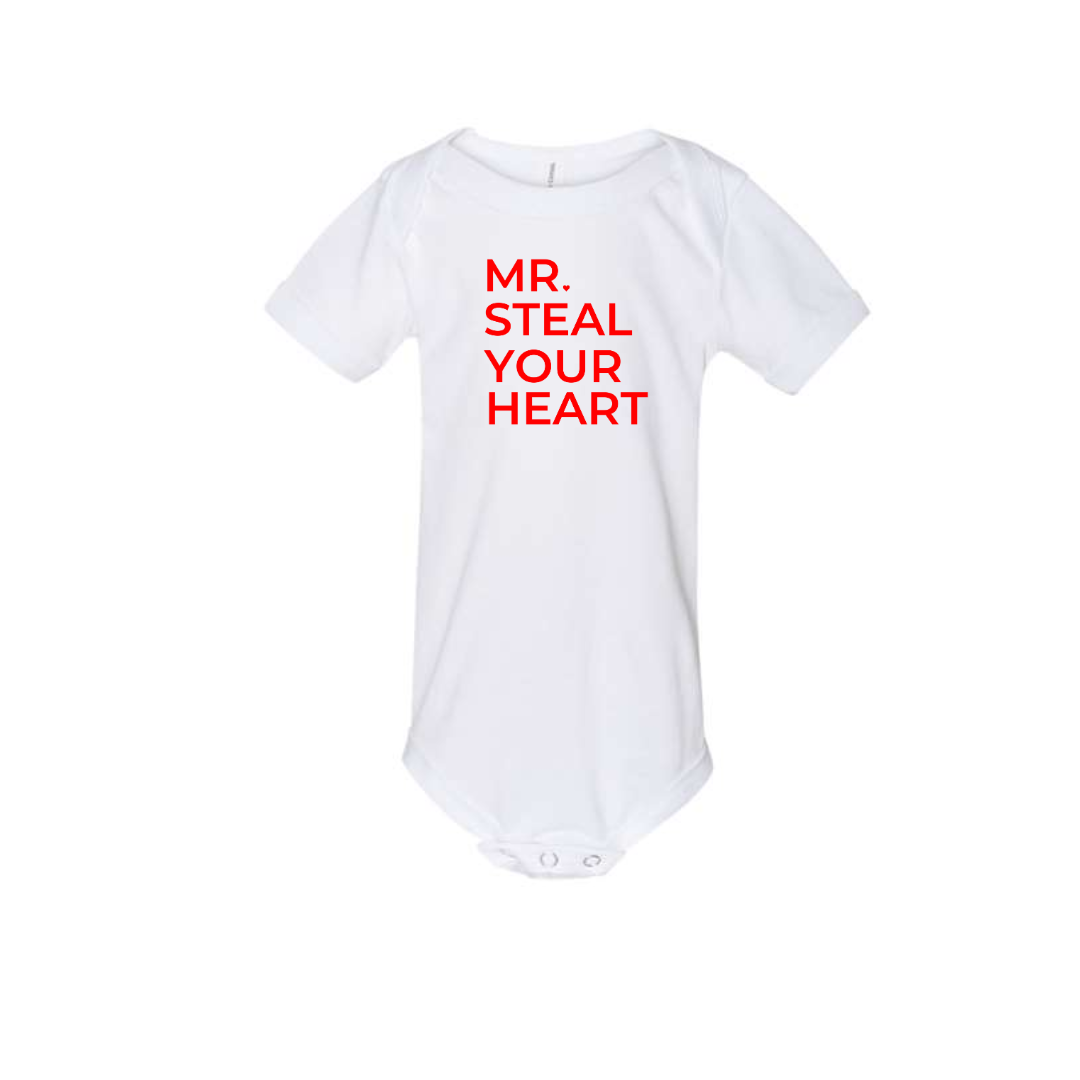 Infant Mr. Steal Your Heart Onesie