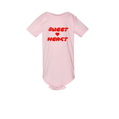 Infant Red Sweet Heart Onesie