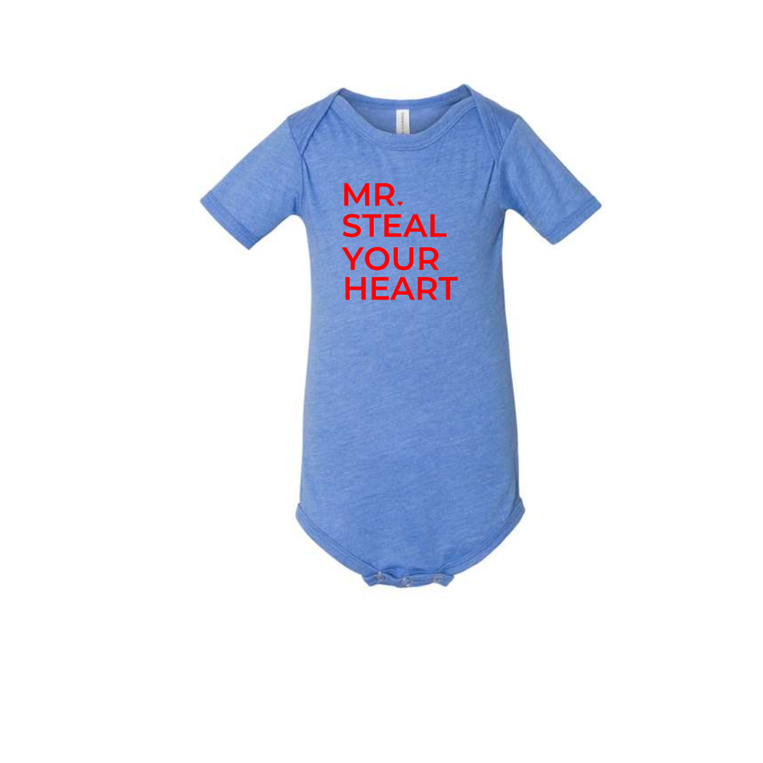 Infant Mr. Steal Your Heart Onesie