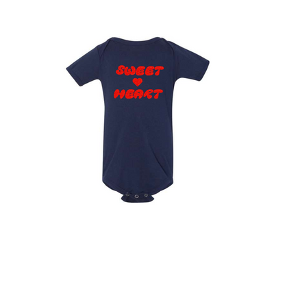 Infant Red Sweet Heart Onesie