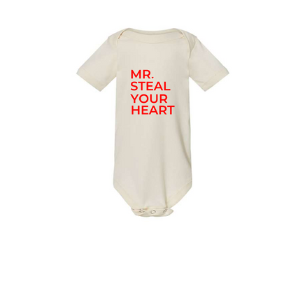 Infant Mr. Steal Your Heart Onesie