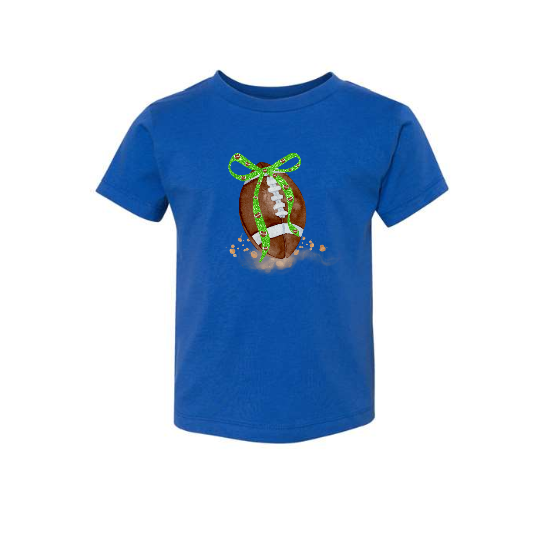 Toddler Football and Bow Tee