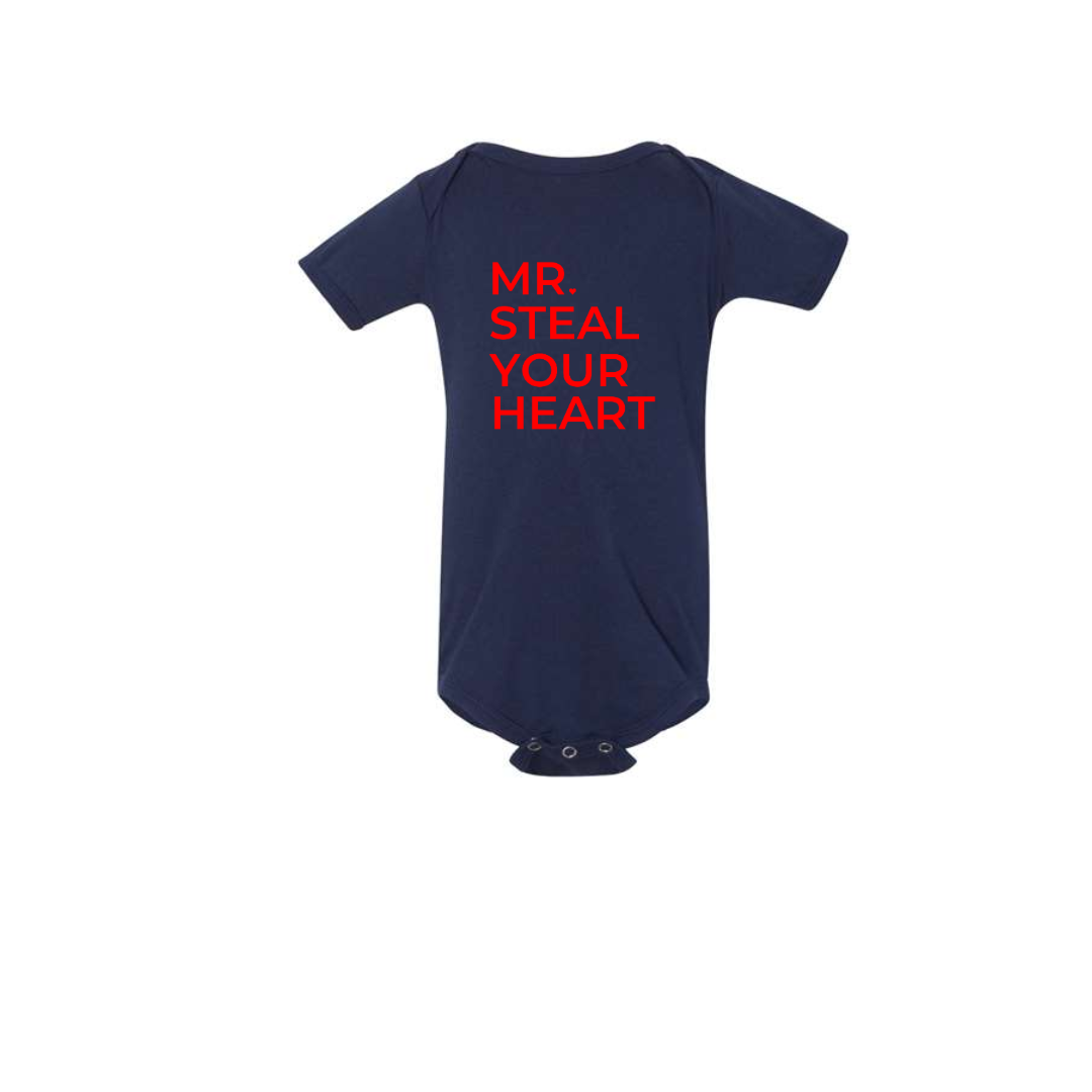 Infant Mr. Steal Your Heart Onesie