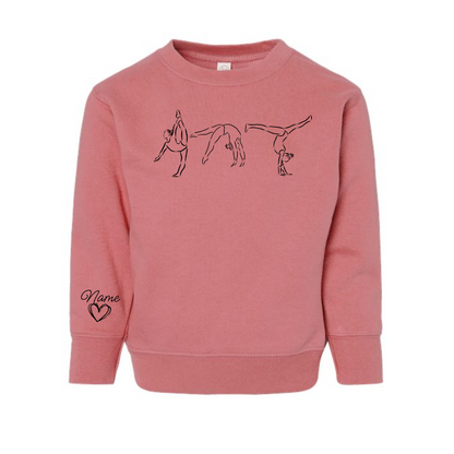 Toddler Custom Gymnastics Crewneck
