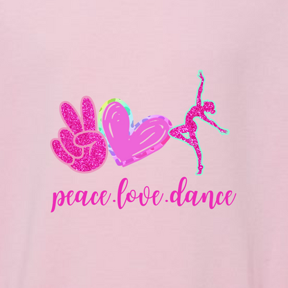 Toddler Custom Peace Love Gymnastics Crewneck