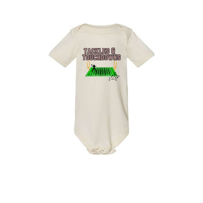 Infant Tackles and Touchdowns Onesie