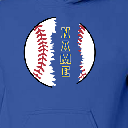 Toddler Custom Baseball Hoodie