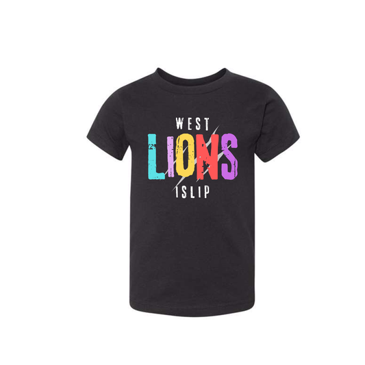 Toddler Colorful Lions Tee