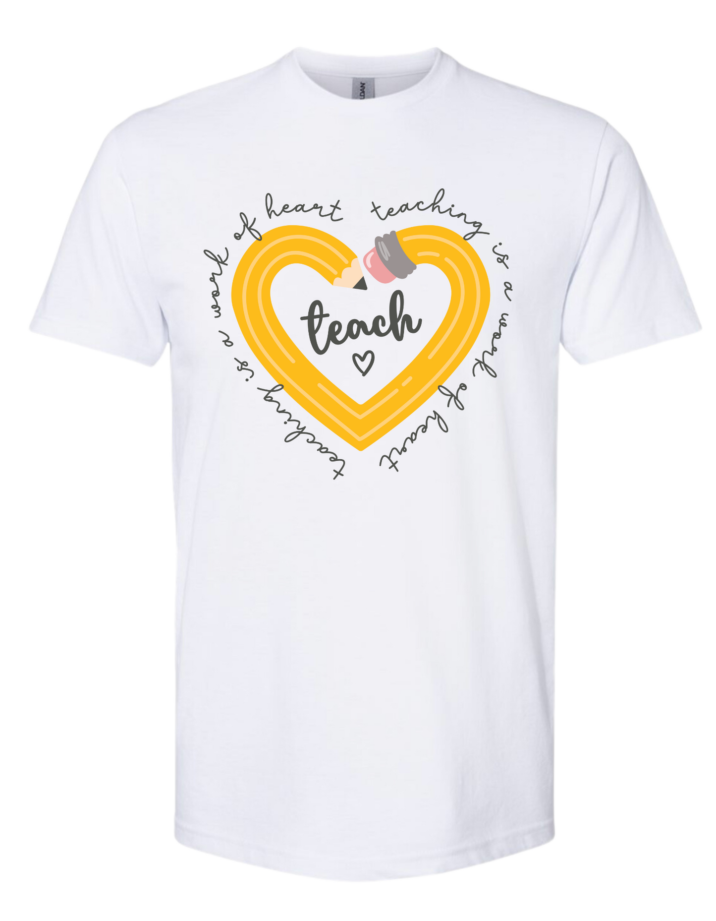 Women's Teaching Is A Work Of Heart Tee